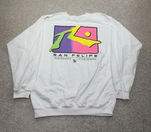 Vintage Rusty Shirt Herren M weiß Big Logo Surfboard Surfen Surfer Surf 90s Y2K - Bild 1 von 8