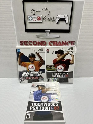 Nintendo Wii Tiger Woods 07 08 09 All Play Games Bundle Complete - Image 1 of 4