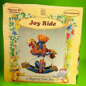 New! In box Vintage Joy Ride Bear by Regency Fine Arts Resin Rocking Chair Horse - Picture 1 of 8