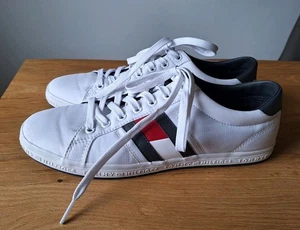 TOMMY HILFIGER SNEAKER Sneaker weiß Freizeitschuh, Herren Gr. 42 Neuwertig - Bild 1 von 9