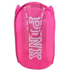 "Cesta plegable de 25"" vintage de malla emergente rosa Victoria's Secret 25""" - Imagen 1 de 8