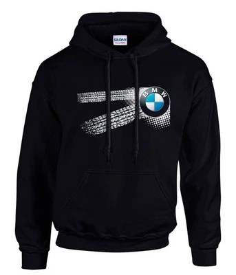 BMW Auto Logo car Hoodie Kapuzenpullover Schwarz -3602 - Bild 1 von 2
