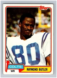 Tarjeta de novato 1981 Topps Raymond Butler RC #388 Baltimore Colts fútbol americano de colección - Imagen 1 de 3