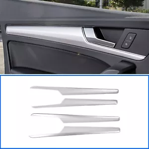 Tira cubierta panel puerta interior cromo mate accesorios Audi Q5 2017-2024 - Imagen 1 de 7