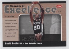 2007-08 Fleer Decades of Excellence Glossy David Robinson #5 HOF