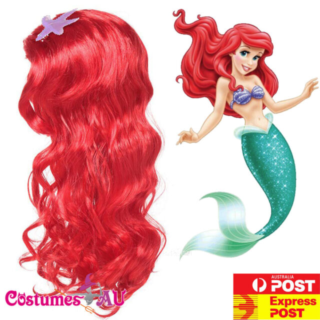 Fantasia Ariel Infantil Com Peruca