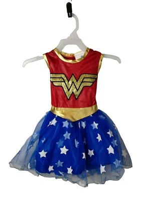DC Comics Niñas XS Vestido Mujer Maravilla Solo Disfraz Halloween Foto 1 de 4