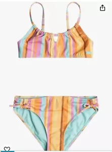 NWT Roxy Girls' Jungle Mirage Bralette Set Swimsuit.size 16 - Picture 1 of 4