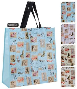 Extra große Einkaufstasche Tragetasche Picknicktasche Urlaubstasche Shopper High Heels Design   - Bild 1 von 1