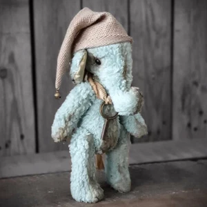 Vintage Design Stoffelefant 25 cm Elefant Dekoartikel Wildtier Shabby Handarbeit - Bild 1 von 2