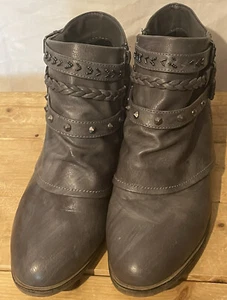 Sugar Women's Truth Triple Buckle Ankle Boot Ladies Side Zipper Bootie Wove 11 - Picture 1 of 8