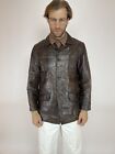 Vintage Marlboro Classics Leather Brown Jacket Mens size L