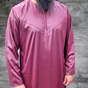 Omani Emirati Thobe Jubba Men Mens Boys Designer Kaftan Kandora Arab UK POPULAR - Picture 1 of 13