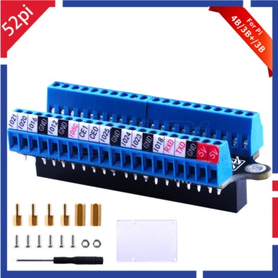 52Pi Raspberry Pi GPIO Terminal Block Breakout Board Modul Micro Connector - Bild 1 von 4