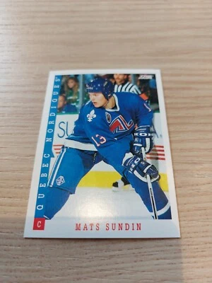 Mats SUNDIN 1993-94 Score #9 Quebec Nordiques MINT - Image 1 of 2