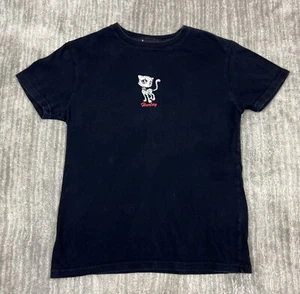 Hurley Womens Shirt Medium Black Shortsleeve 100% Cotton Crew Neck Graphic - Picture 1 of 9