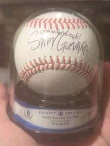 Sammy Guevara & Tay Melo signiert AEW MLB gekapselt Baseball Beckett - Bild 1 von 6