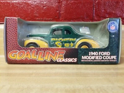 Ford 1997 Ertl 1940 cupé modificado banco - Green Bay Packers H572 Foto 1 de 4