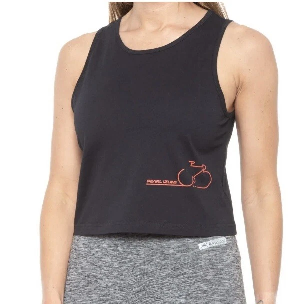 Camiseta sin mangas corta Pearl Izumi para mujer línea roja negra nueva con etiquetas XL 14-16 suave linda Foto 1 de 4