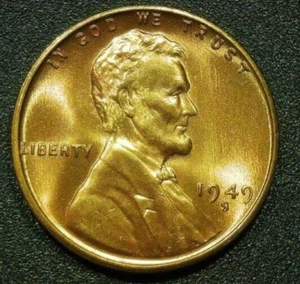 BU Gem 1949-S Lincoln Wheat Cent handverlesen aus OBW - Bild 1 von 2