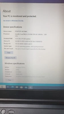 PORTATIL LENOVO THINKPAD T430: 250GB SSD, 4GB RAM con adaptador de CA sin cámara web Foto 1 de 2