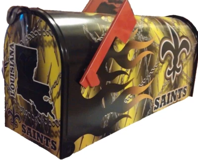 NEW ORLEANS SAiNTS CUSTOM MAiLBOX~JERSEYS~HELMETS~HATS - Image 1 of 3