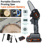 Mini Portable Chainsaw Cordless 4Inch Electric Chain Saw 24V 550W Battery Power