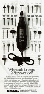1993 Vintage Print Ad Why settle for some 2-bit power tool Dremel Moto-Tool 175 - Picture 1 of 2