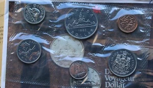 * 1985 MINT CANADIAN 6 COIN SET IN PHILO FILM AS ISSUED CERT CANADA HIGH CV NICE - Picture 1 of 9