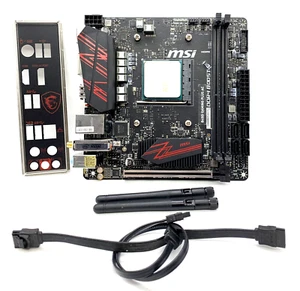 MSI B450I Gaming Plus AC Motherboard B450 AM4 DDR4 mITX AMD Ryzen 3 2200G 3.7Ghz - Bild 1 von 8