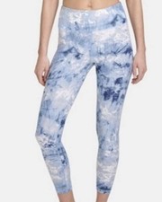 DKNY Sport Tie-Dyed Ankle Leggings-L-Cosmos, XL
