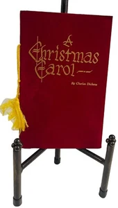 Tarjeta de felicitación de Navidad de colección - Un cuento de Navidad - Litografía EE. UU. Charles Dickens #15 - Imagen 1 de 5