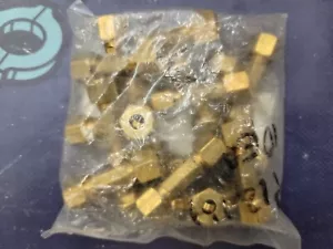!!10 Pack!! BRASS COMPRESSION UNION TEE 1/4" x 1/4" x 1/4" New Old Stock - Picture 1 of 2