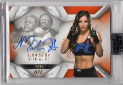 MIESHA TATE 2020 TOPPS UFC STRIKING SIGNATURES ORANGE AUTO #13/50 **CUPCAKE** - Image 1 of 2