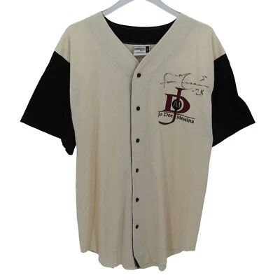 Camisa Jo Dee Messina Firmada Y2K 2000 Tour Botón Tejón Deporte Adulto Grande De Colección Foto 1 de 4