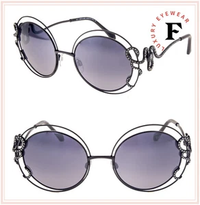 ROBERTO CAVALLI RC1024S CARDUCCI Metal Black Crystal Mirrored Sunglasses 1024 - Picture 1 of 5