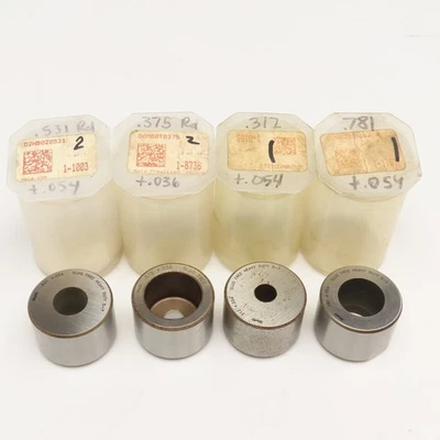 Mate Precision Tooling Misc. Round Turret Dies .781 .531 .375 .312 + Tol Lot/4 - Image 1 of 4