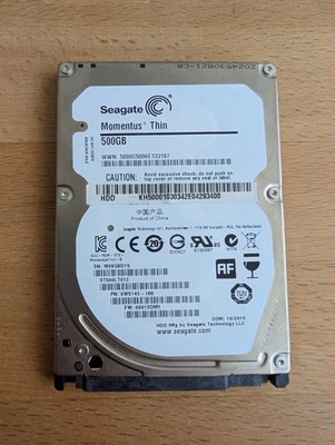 Seagate Momentus Thin 500GB 2.5 Zoll SATA HDD ST500LT012 Laptop Festplatte Noteb - Bild 1 von 4
