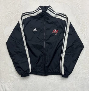 Chaqueta De Colección Adidas Tampa Bay Buccaneers Para Hombre Mediana Negra NFL Forrada Cremallera Completa - Imagen 1 de 18