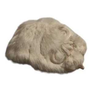 Cappello/cappello stile fascia pelliccia bianco sporco/crema vintage retrò anni 50-60 - Foto 1 di 7