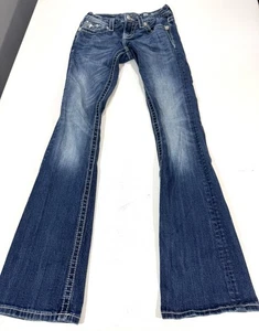 Pantalones de mezclilla para mujer Miss Me azules talla 26 corte bota mediano - Imagen 1 de 10