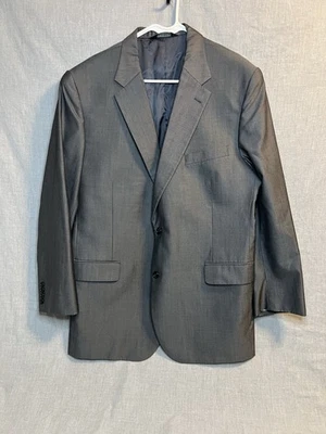 Jos A Bank Signature Collection Gray Wool Silk Blazer 46L Sport Coat suit jacket - Image 1 of 4