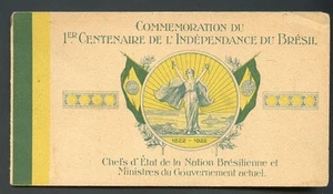 86214 BRASIL 1922-MNH FOLLETO 100º AÑO DE INDEPENDENCIA - TODOS LOS EMPERADORES Y PRESIDENTES - Imagen 1 de 1