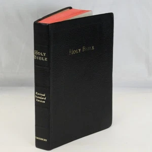 Holy Bible Cokesbury Revised Standard Version Illustrated Study Helps 1971 Black - Picture 1 of 18