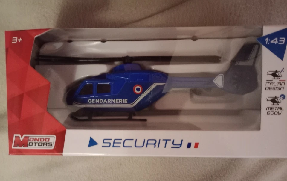 hélicoptere gendarmerie security 1/43 mondo motors - Photo 1/1