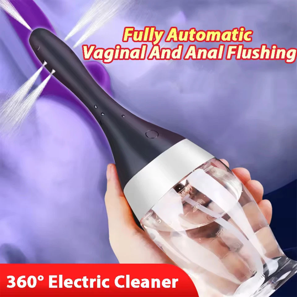 Automatic Enema Bulb Anal Vaginal Cleaner Tool Silicone Douche Cleaner Enema Kit - Image 1 of 4