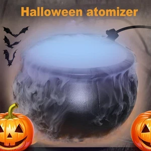 Halloween Witches Pumpkin Cauldron With Color Changing 12 LEDs Lights Halloween - Bild 1 von 9