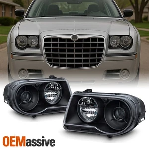 Faros proyectores negros Fit 2005-2010 Chrysler 300C 2006 2007 2008 2009 - Imagen 1 de 5