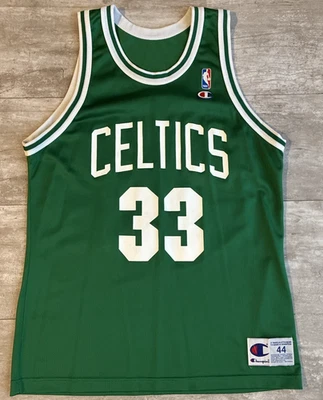 Vintage Champion Boston Celtics #33 Larry Bird Jersey Mens Size 44 Made in USA - Image 1 of 3
