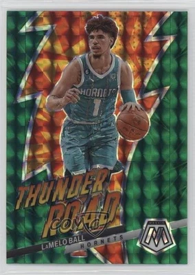 2022-23 Panini Mosaic Thunder Road Green Mosaic Prizm LaMelo Ball #16 - Image 1 of 2